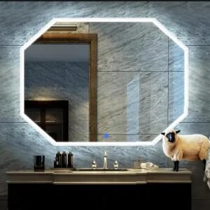 Lighted Octagonal Mirror